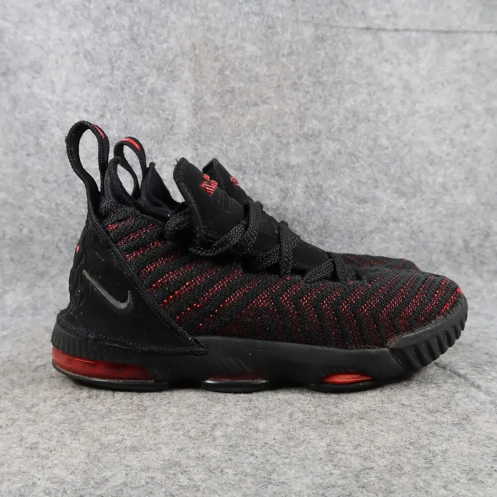 Nike Shoes Kids 4 Sneakers Lebron 16 Basketball Trainer Black Red Youth Boy Girl